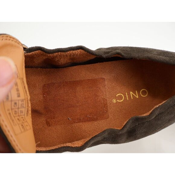 Vionic Cynthia II Loafers Womens Size 7 Green Suede Leather Wedge Slip On Shoes - Picture 14 of 15